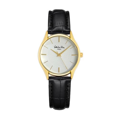 [VALENTINO RUDY] VALENTINO RUDY Women s Leather Watch VR1732A-GDBK FREE