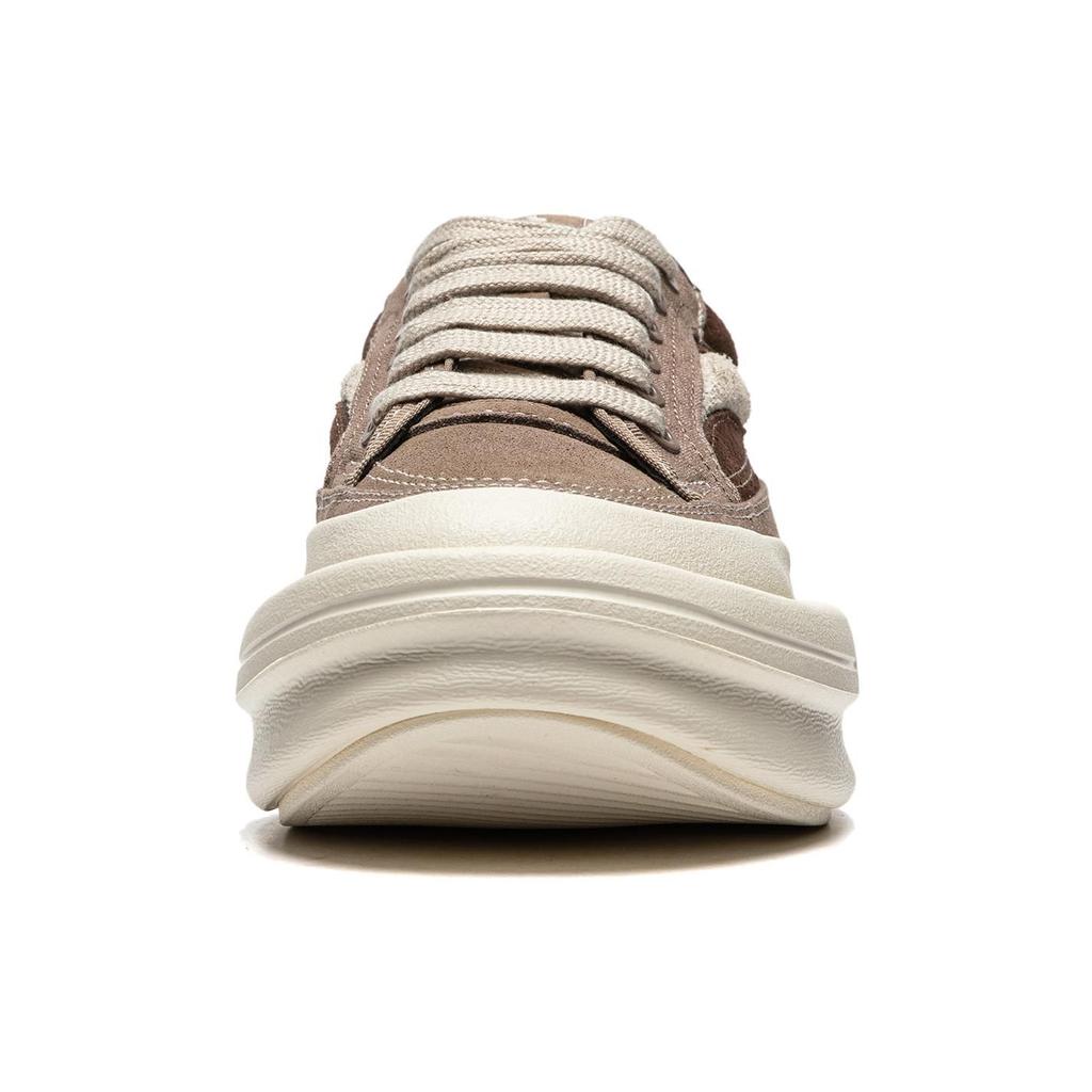 Li Ning Versatile Comfortable Simple Non-Slip Low-Top Casual Shoes Unisex Casual Shoes Brown AZGU015-3