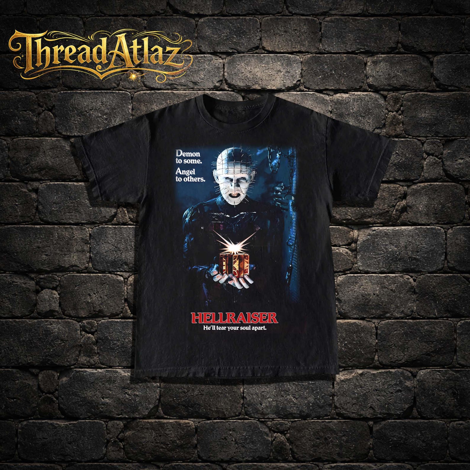 Retro Hellraiser Horror Movie T-Shirt: 90 s Graphic Tee M