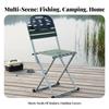 Sgabello da Pesca Portatile Pieghevole Sedia Pieghevole Design Pieghevole Robusto Per Campeggiatori Escursionisti Viaggi in Campeggio Giardinaggio