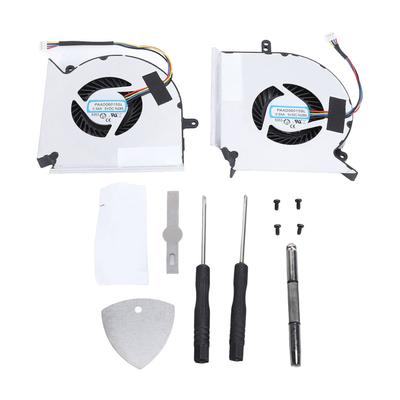 CPU GPU Cooling Fan Aluminum Alloy 4 Pin Laptop Replacement CPU GPU Cooling Fan with Repair Tools