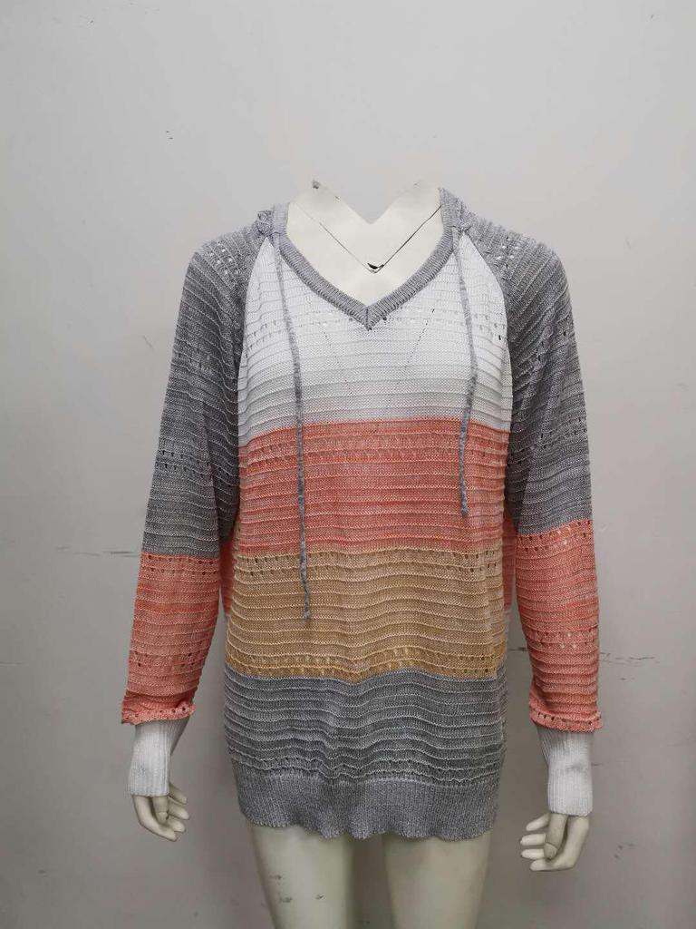 2025 Autumn & Winter Hooded Zipper Long Sleeve Sweater