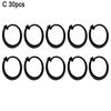 30/50Pcs Plastic Gazebo Curtain Hook Heavy Duty Multi-Functional Outdoor Hotel Gnats Netting Black Curtain Track Hooks Gazebo Accessories