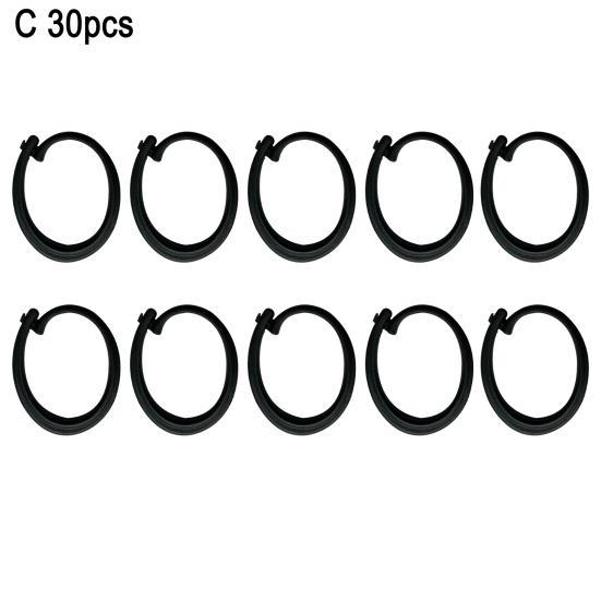 30/50Pcs Plastic Gazebo Curtain Hook Heavy Duty Multi-Functional Outdoor Hotel Gnats Netting Black Curtain Track Hooks Gazebo Accessories