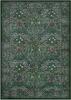 Crystal Velvet Carpet Floral Dark Green Area Rugs , Soft Washable Rugs for Living Room Bedroom, Boho Non Slip Low Pile