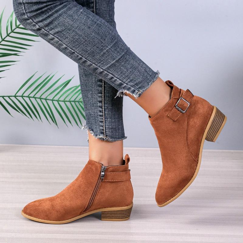 Короткие сапоги европейского и американского дизайна 2024 года — фото 5