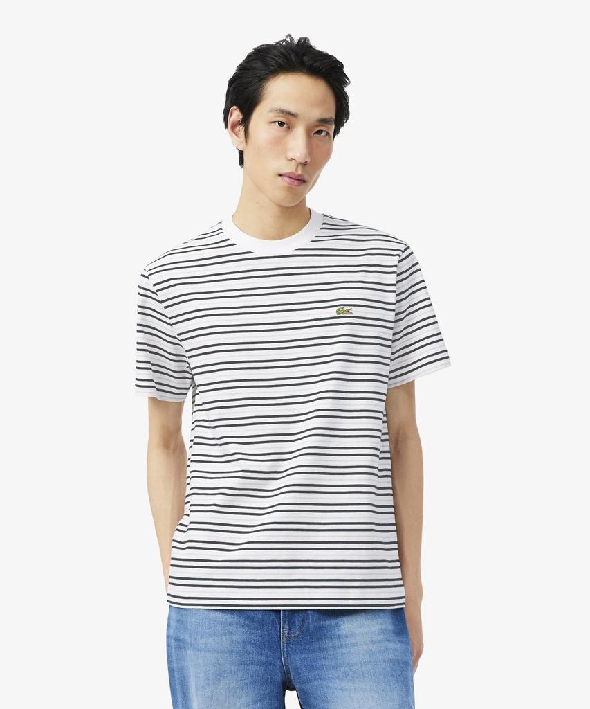 LACOSTE Men'S Multi-Stripe Short Sleeve T-Shirt Th0874-56G 7Xi