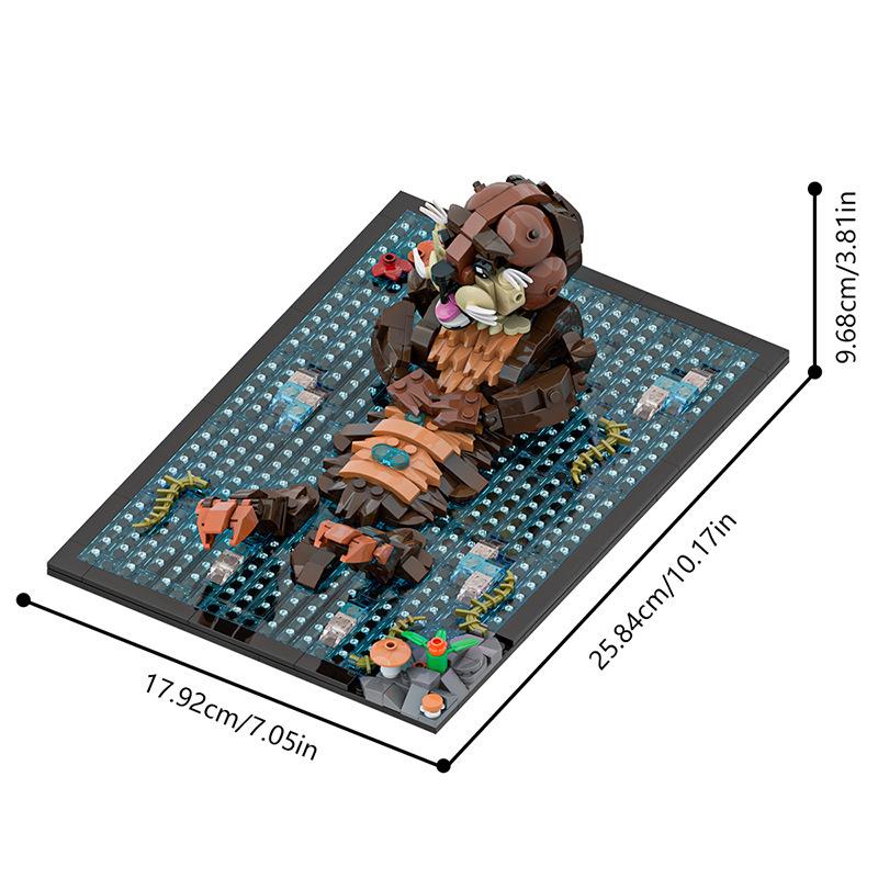 

Non-Toxic Moc Creative Otter Animal Scene Building Blocks Model Ornament Marine Life Particle Toy Collectible Gift For Kids & Adults PDF drawings
