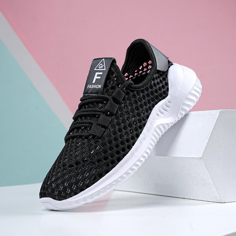 

Summer mother net shoes light soft sole sports running women s large hole mesh casual non-slip travel shoes large size 42