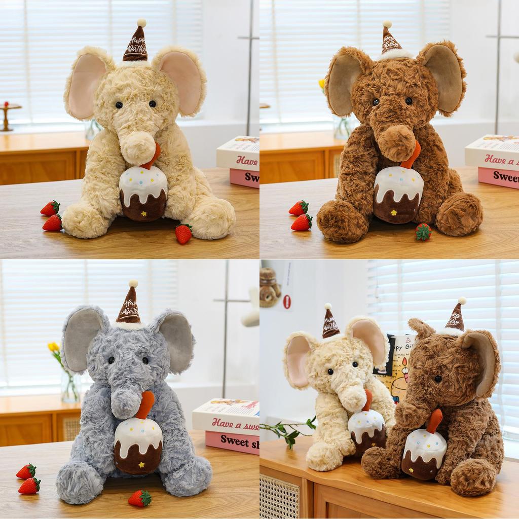 Plush Elephant Toy For Kids Birthday Party Decorations And Gifts