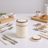 Portable Insulated Soup Cup Thermal Breakfast Mug with Lid Heatable 304 Stainless Steel for Travel Soup Rice Porridge