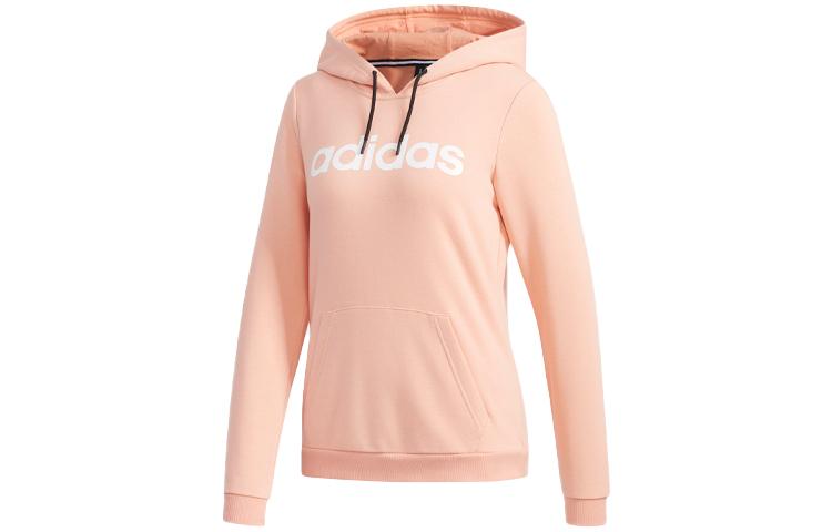 Adidas Neo Sweatshirts Women s Gray Pink Hooded Moderate Regular DW7957 S