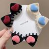 Fashion Heart Cat Ear Hairpin Bow Flocking Children's Hair Clip Hair Accessories Small Grab Clip Velvet Hair Clip Baby