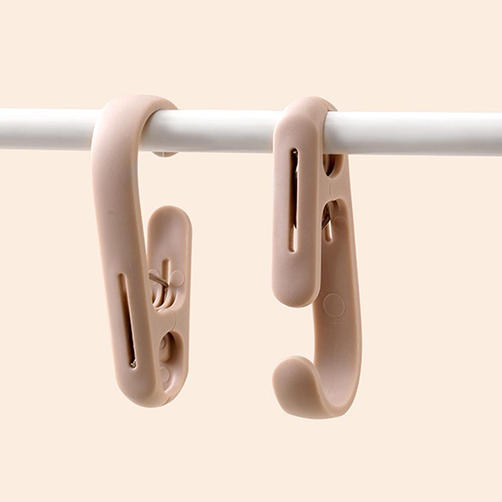 Multi-Purpose Hook Clothes Clip Plastic Clothes Hanger Beach Towel Rack Clothing Store Home Clothespins Socks Clip Hanging Hook