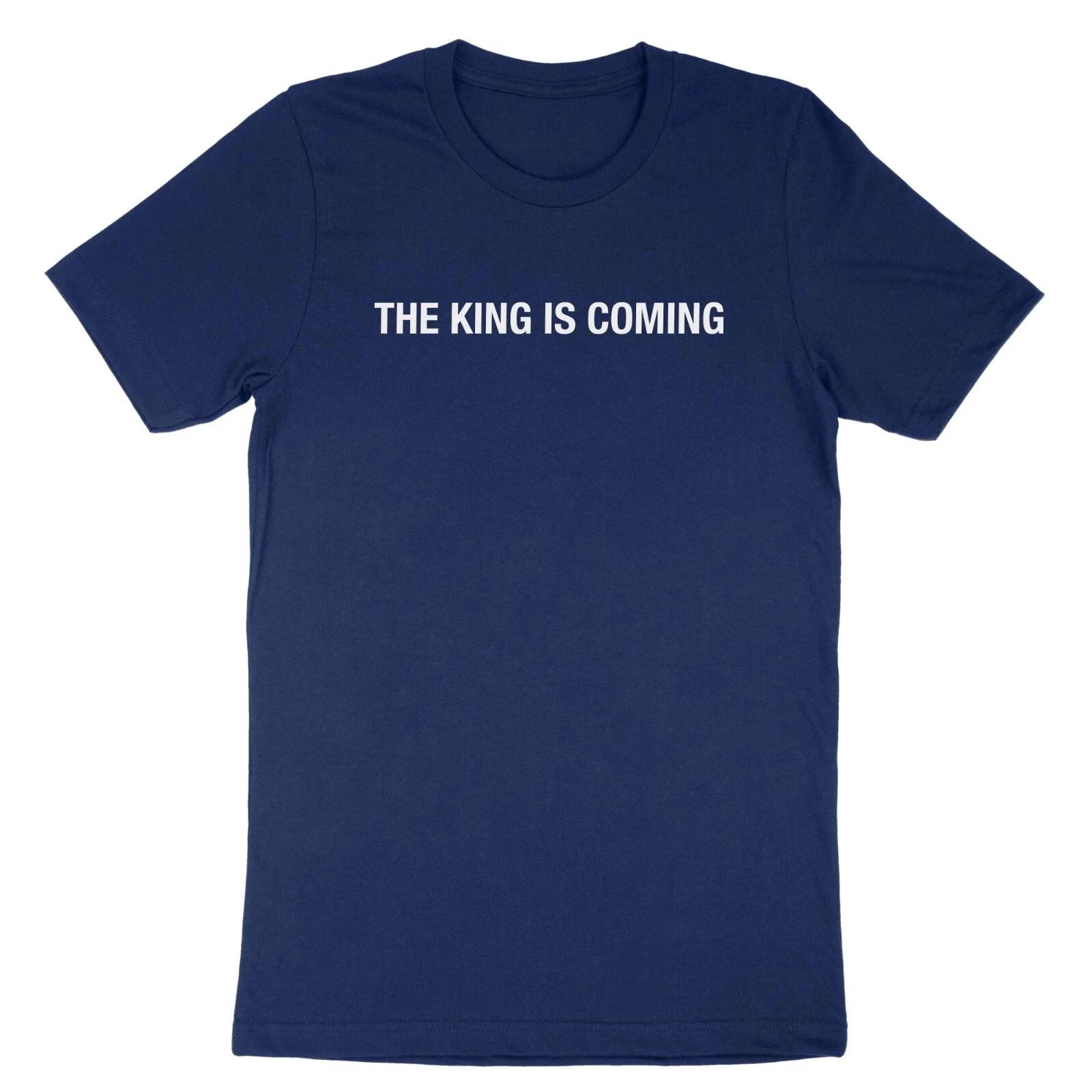 Jesus Shirt Gift for Christian Tee The King Is Coming T- Shirt Faith Bible Religio M