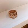 Trendy M Letter Titanium Steel Ring for Couples – Unisex Ins Style Index Finger Band