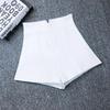 Women High Waist Summer Shorts White Black Stretch Hotpants Elegant Wide Leg Mini Short Femme