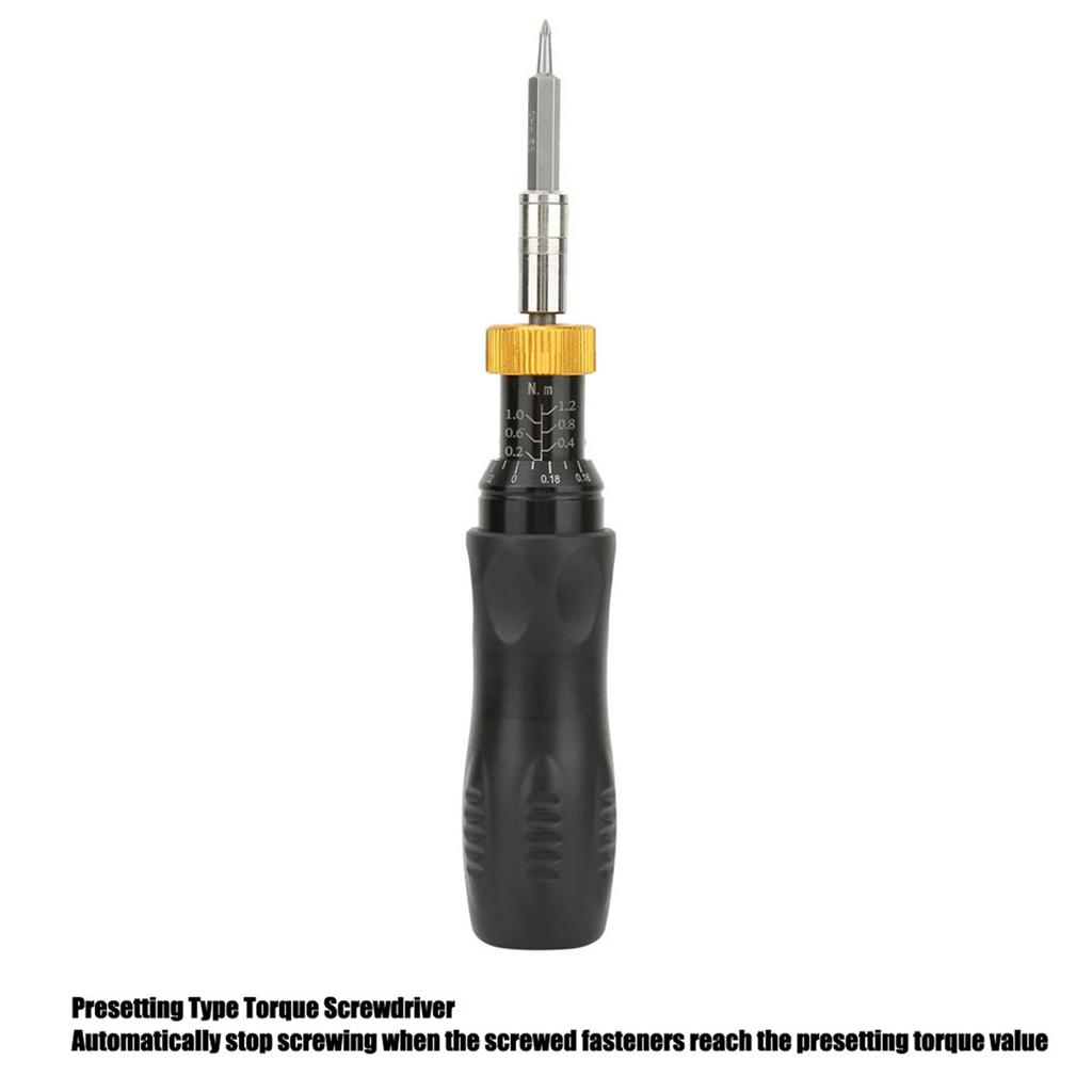Presetting Type Adjustable Torque Screwdriver 0.21.2Nm Hex Socket RTD1.2