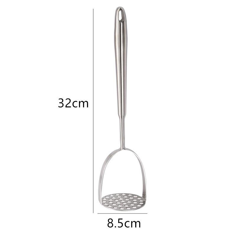 Inicio Triturador de patatas de acero inoxidable Triturador manual de alimentos Prensador de ajo suave Prensador de calabaza Utensilios de cocina Utensilios para el hogar