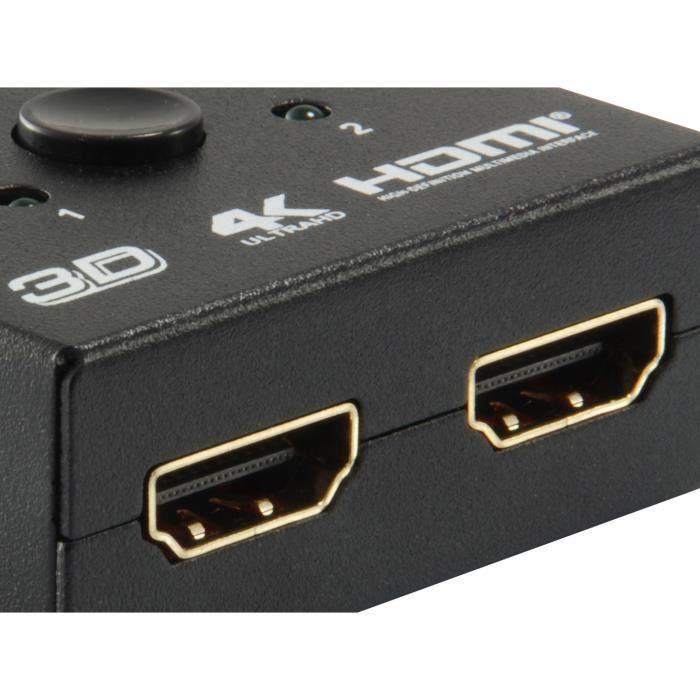 Périphérique vidéo - equip - 332723 - 2 x hdmi - couleur noire - port vidéo hdmi