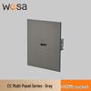 CE-Certified European Type E Socket for Germany & France, One/Two-way Switch Panel, Two-hole Design
