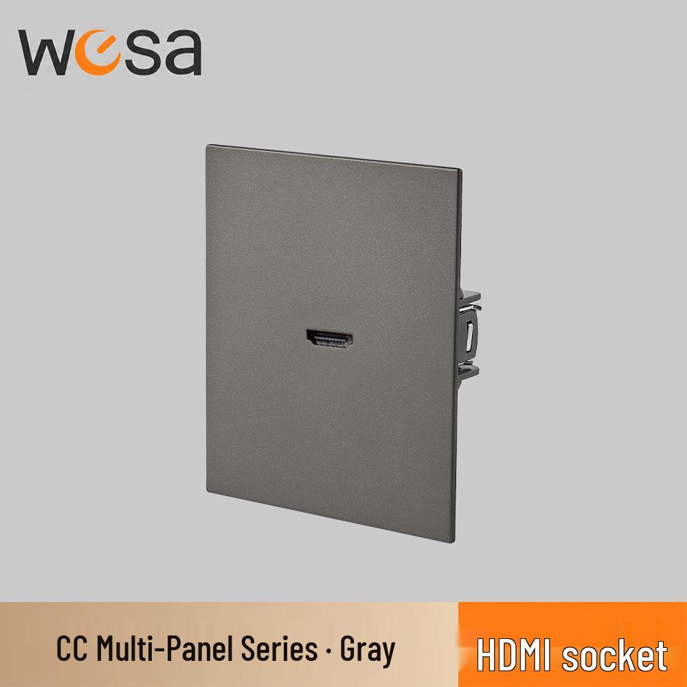 CE-Certified European Type E Socket for Germany & France, One/Two-way Switch Panel, Two-hole Design