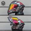LVS Latest Motorcycle Helmet Dual Lens Modular Flip Helmet Suitable for Both Men and Women, Road Travel Full Helmet DOT 909