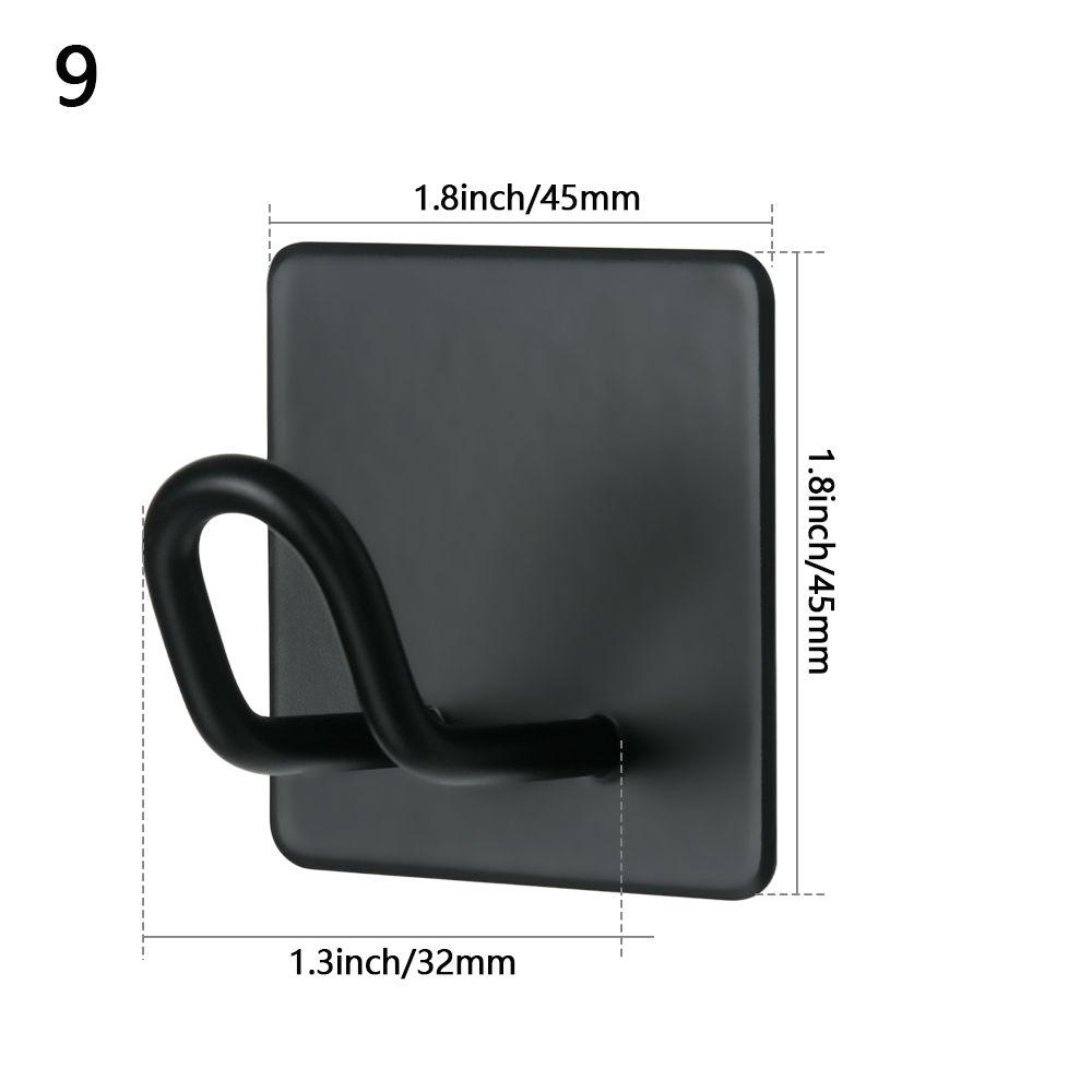 Rustproof Towel Rack Bathroom Stainless Steel Hook Adhesive Hooks Clothes Hanger Wall Door Holder