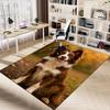 1PC Cute puppy Non-Slip Floor Carpet Compatible for Office&Living Room&Dining room - Flat-Weave Machine- Soft & Pattern-E323