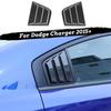 Side Window Louvers Air Vent Shades Cover Blinds for Dodge Charger 2011+ Carbon
