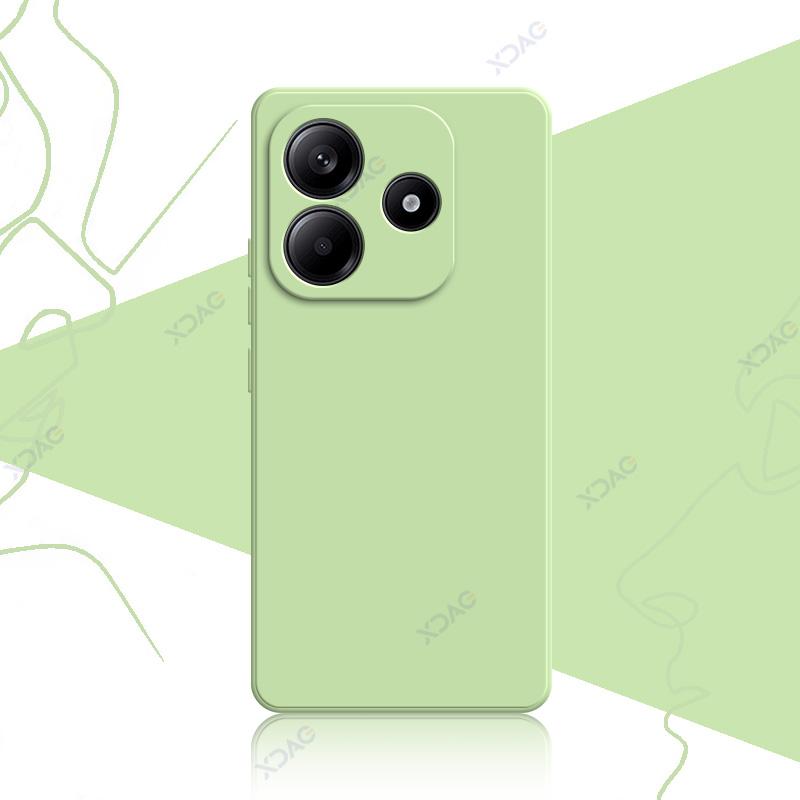 

Роскошный модный милый чехол для Xiaomi Redmi Note 14 RedmiNote14 5G 360 мягкий квадратный жидкий силиконовый чехол для мобильного телефона Redmi Note 14 зелёный