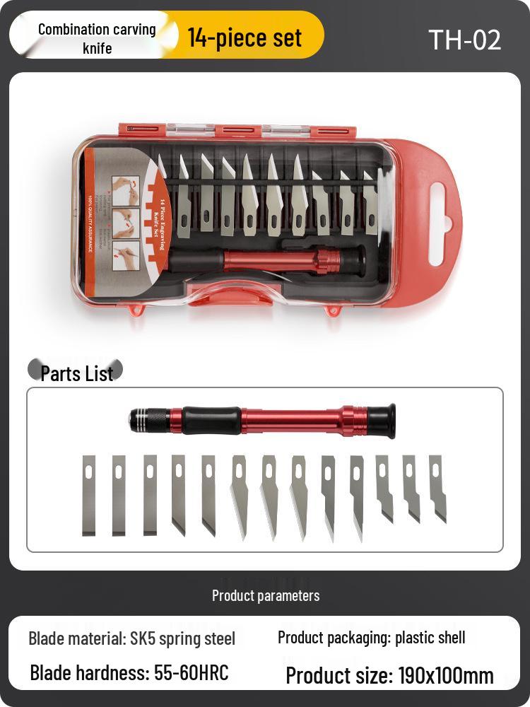 Handmade Carving Knife & Stamp Set for DIY Paper, Fruit, and Vegetable Engraving