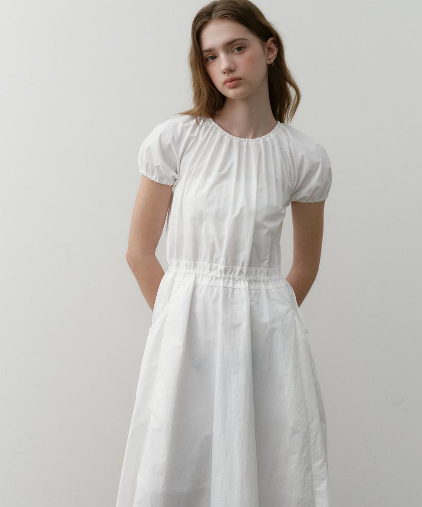 Ost Kaka Drawstring Maxi Dress White