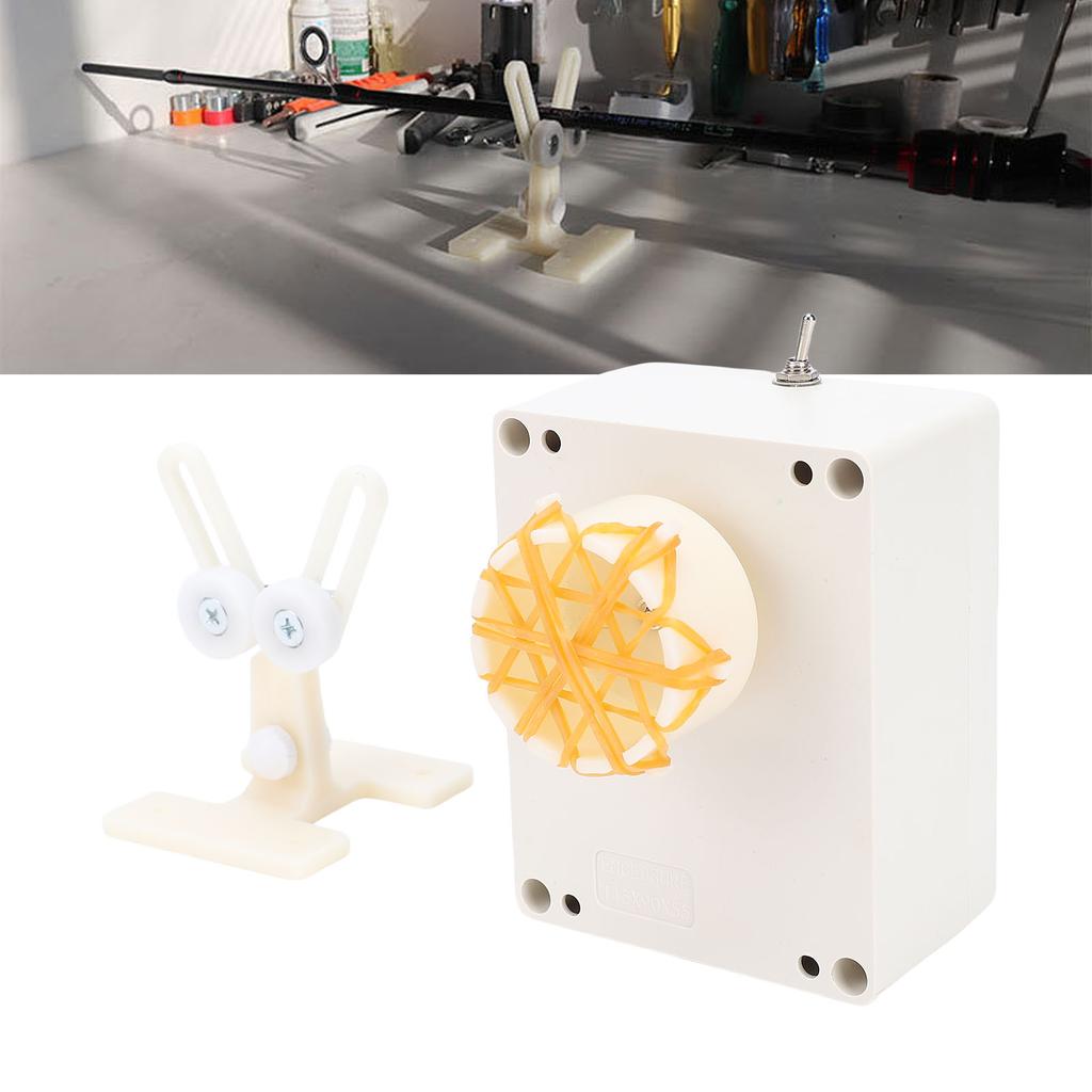 Fishing Rod Repair Machine Kit Forward Reverse Rotation Rod Building Wrapping Winding Machine for Glue Drying with   Rack