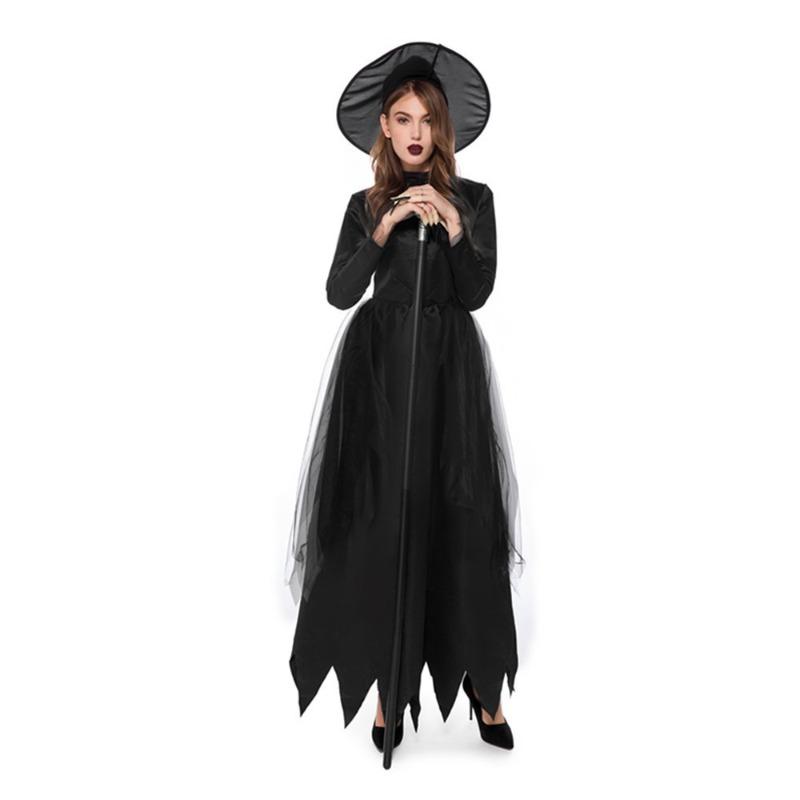 Halloween Dark Witch Horror Demon Vampire Witch Cosplay Stage Costume
