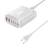 200W Gallium Nitride Multifunctional Desktop Charger with 3A3C Ports - Universal Fast PD Charging Adapter