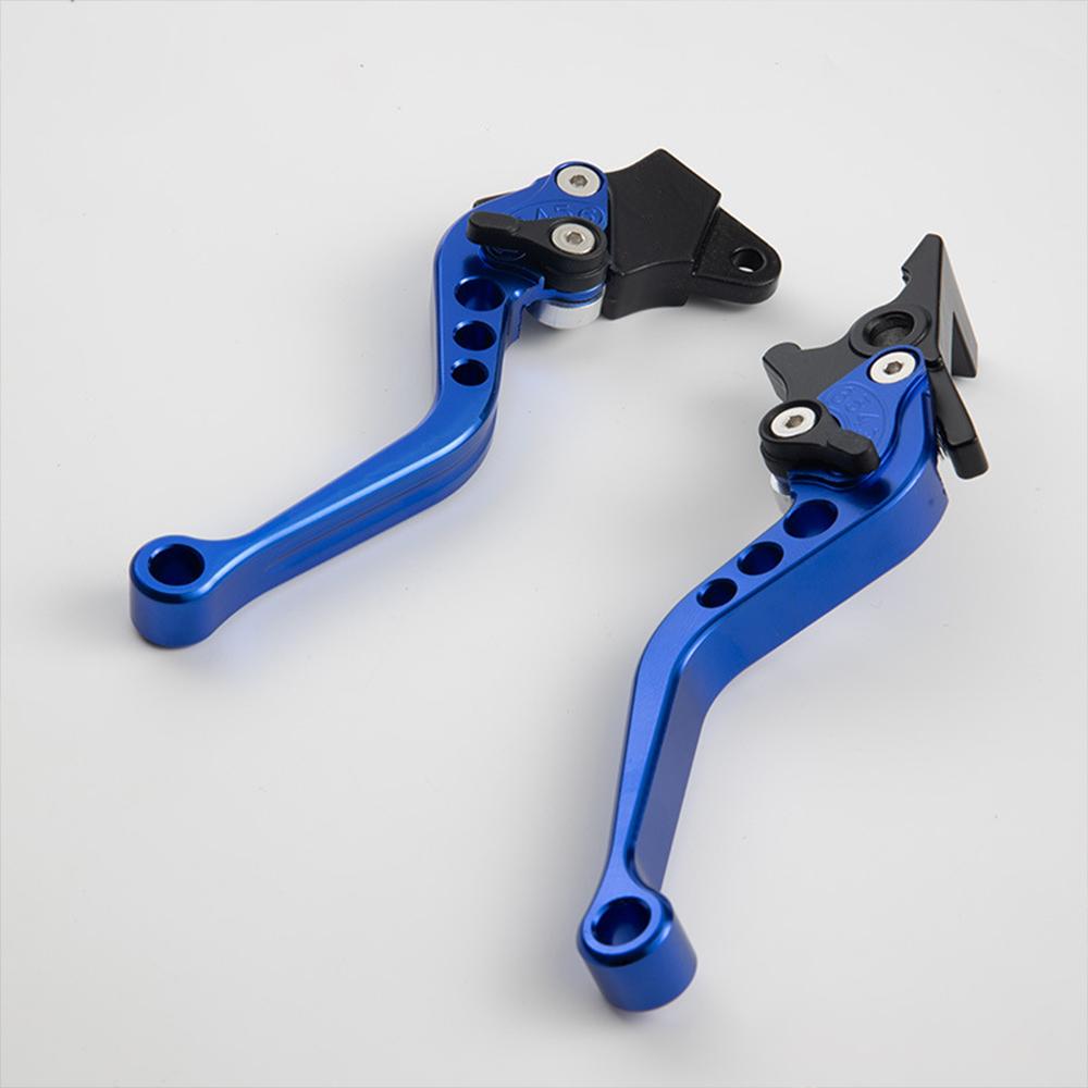 CNC 6 Position Adjustable Motorcycle Brake Clutch Levers,Short Aluminum Alloy Handlebar Lever Scooter Motorbike Mod Parts