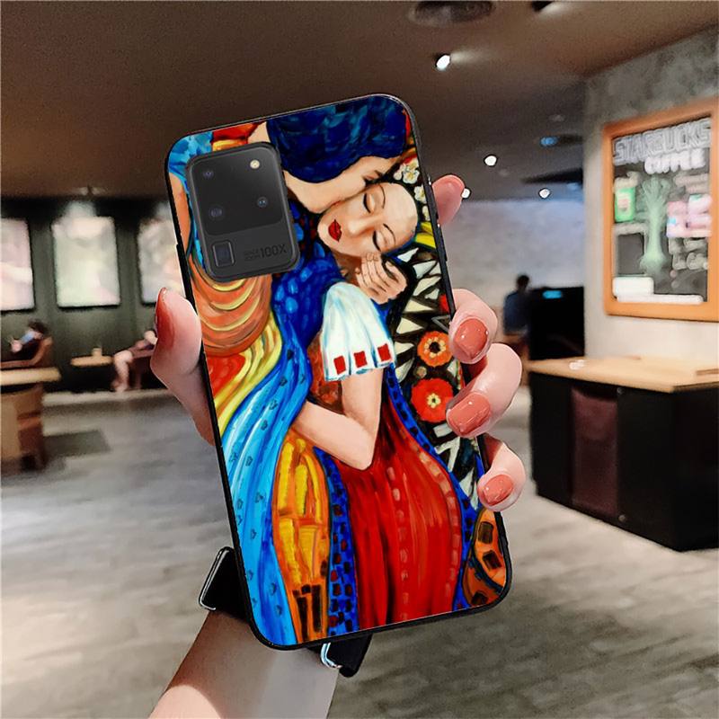 Klimt Kiss Phone Case for Samsung S20 lite S21 S10 S9 plus for Redmi Note8 9pro for Huawei Y6 cover