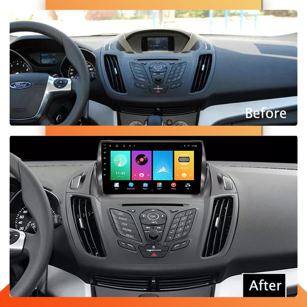 Car Radio Android Auto Carplay For Ford Kuga 2 Escape 3 2012-2019 Multimedia Player Head Unit Stereo GPS Navigation BT WIFI 1+16GB
