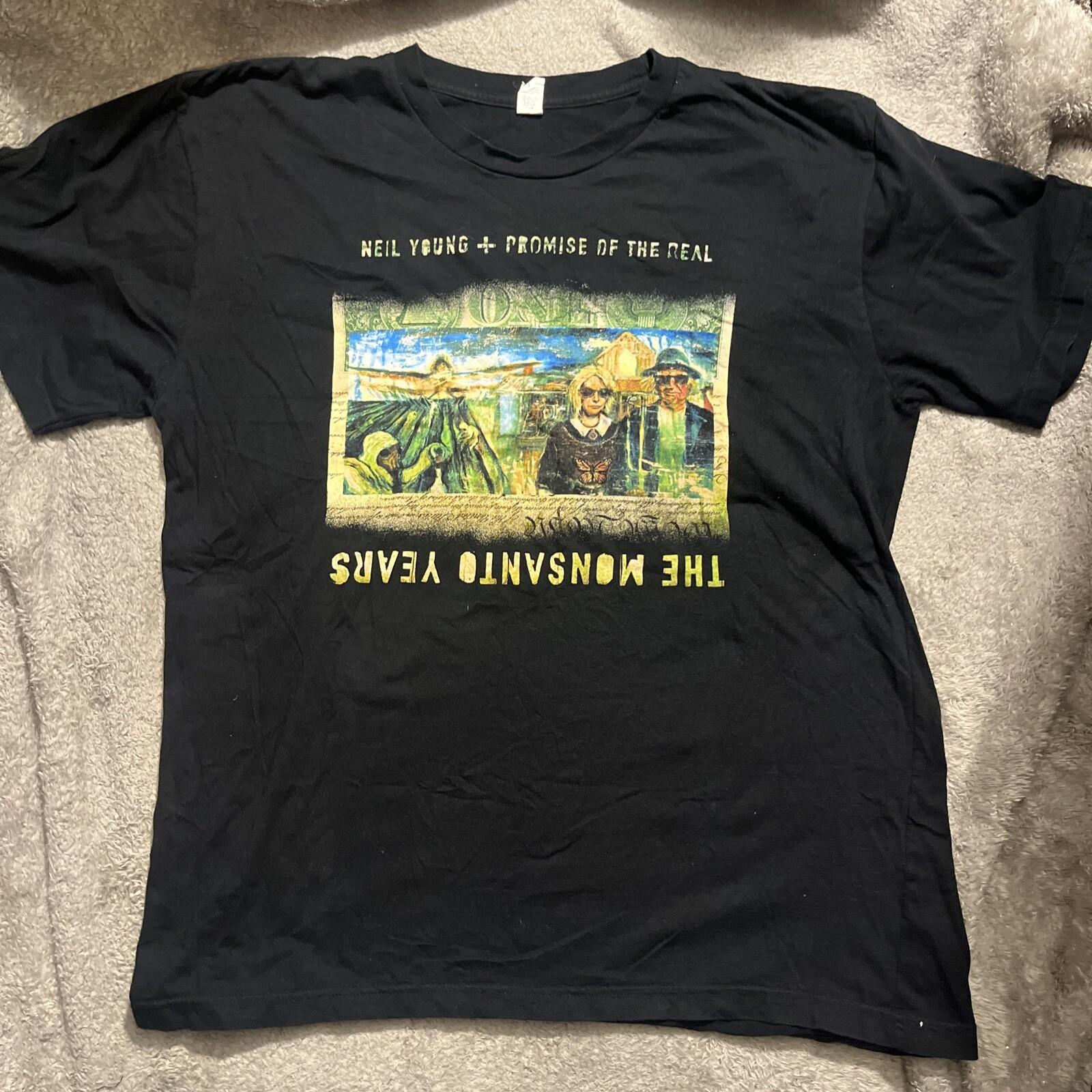Neil Young The Monsanto Years Music XL Organic Cotton rock band tee Unisex T-Shirt XXXXL