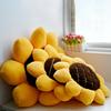 Cuscino decorativo a forma di girasole, resistente all'usura, lavabile, non sbiadisce, per divano e pavimento