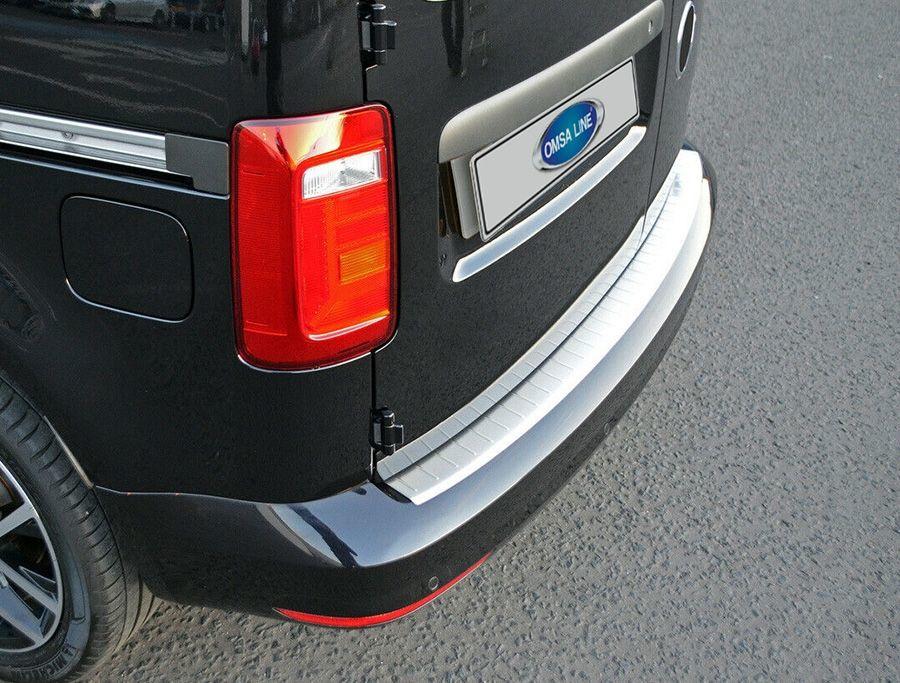 OmsaLine Rear Bumper Pads (stainless Steel) for Volkswagen Caddy 2015-2020