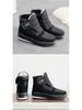 Men's and Women's Waterproof High-Top Winter Boots with Thick Velvet and Cotton Lining for Warmth