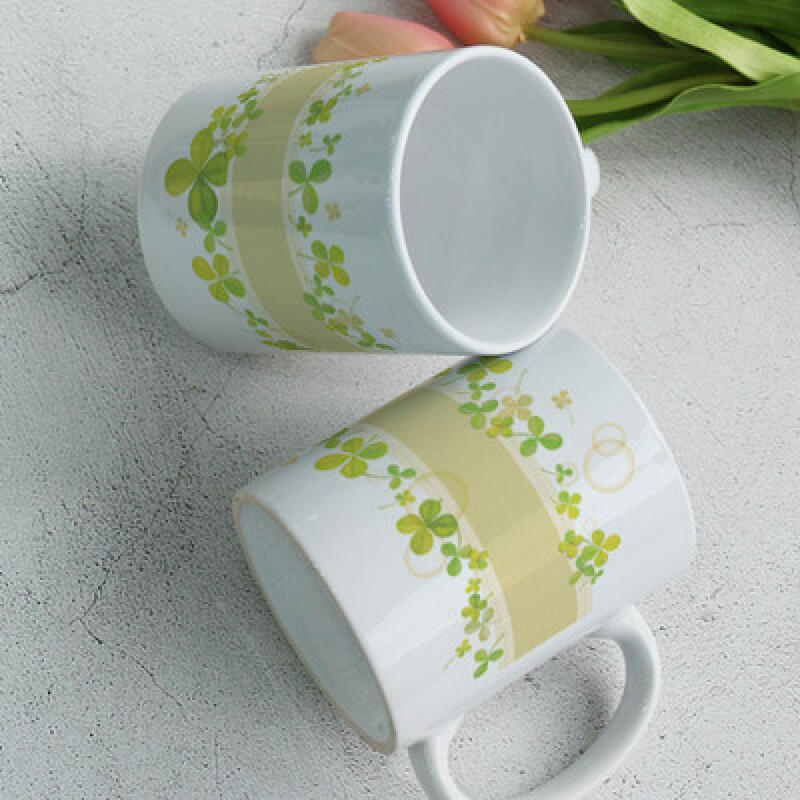 

cr261-Design Mug 2p-Four-Leaf Clover