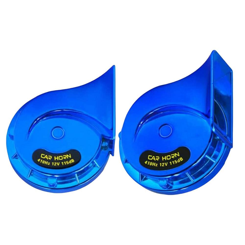 

Motorcycle Horn 2 Pcs 115db Car Horn Loud Train Horn Electric 12V Horn Waterproof High Tone Snail Electric Horn For Motorcycle синий