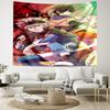 Black Clover Tapestry, Wall Hanging Tapestry, Pattern Tapestry for Dorm Bedroom Living Room Wall Art Photography Backdrop