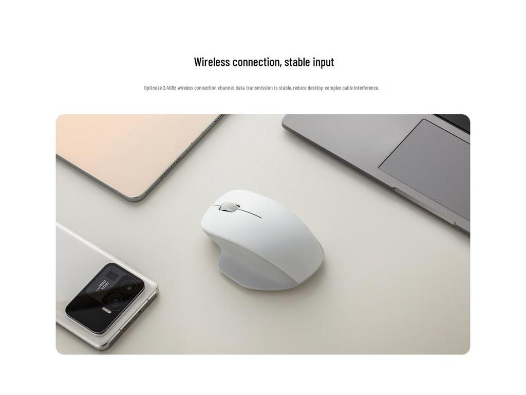 Xiaomi Wireless Mouse Comfort Edition – Ergonomic, Quiet for Laptop/PC/Desktop Use