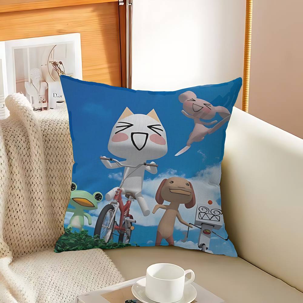 Inoue Toro CUTE Cat Personalized Pillow Cover Kids Bedroom Wild Party Decor Pillowcase Kid Birthday Shower Gift