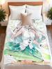 Ultra Soft Anime Flannel Throw Blanket for Cozy Relaxation Perfect for Watching TV or Sleeping