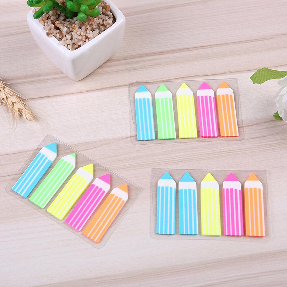 Stationery Note Sticky Notes Adhesive Bookmarks Fluorescent Notes Paper Sticker Planner Stickers